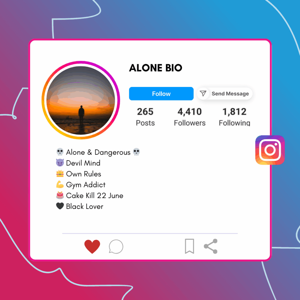 Alone Bio for Instagram