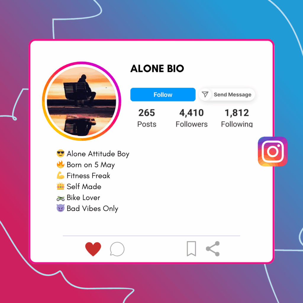 Alone Bio for Instagram