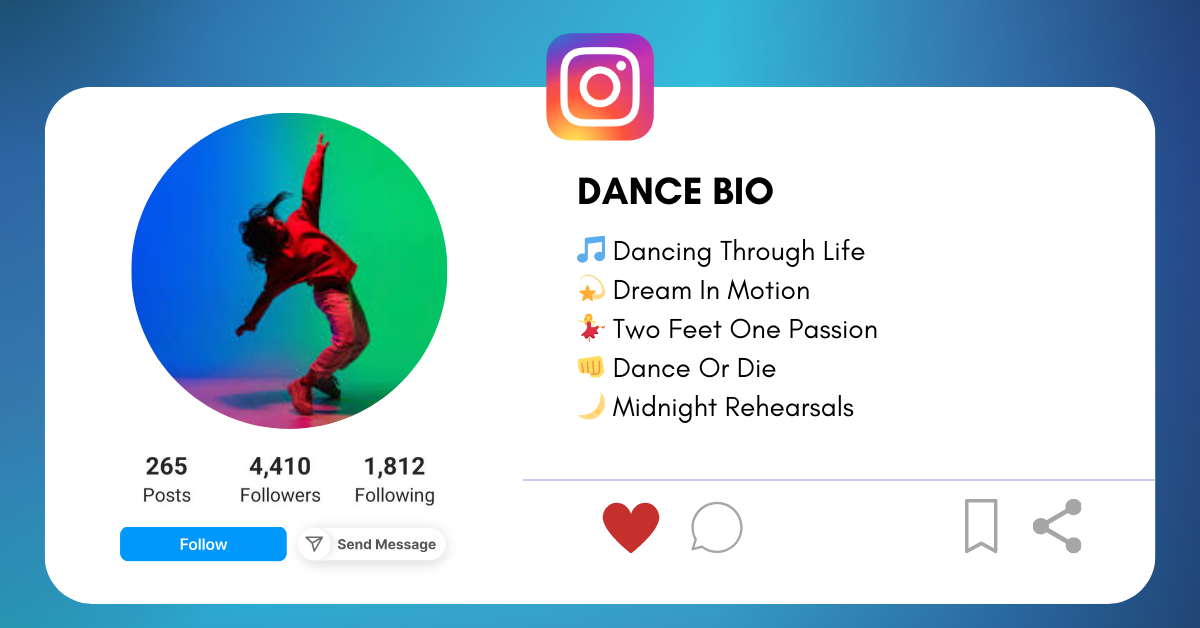 Dance Bio for Instagram