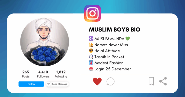 Muslim Boys Instagram Bio