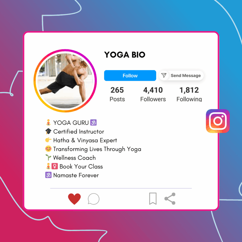 YOGA BIO FOR INSTAGRAM