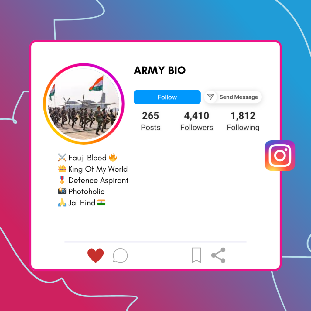 Army-Instagram-Bio