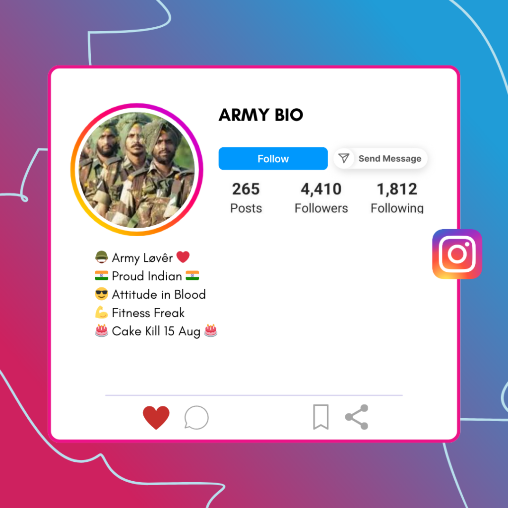 Army-Instagram-Bio