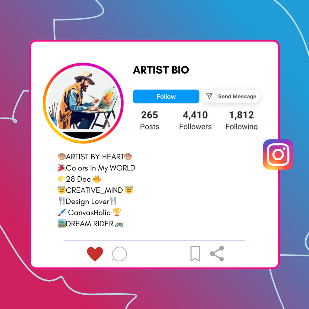 Artist-Instagram-Bio