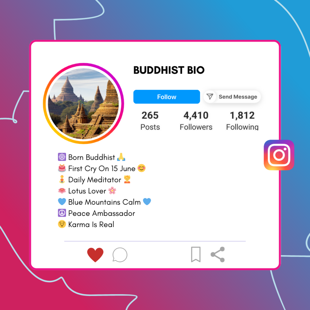 BUDDHIST-Instagram-Bio