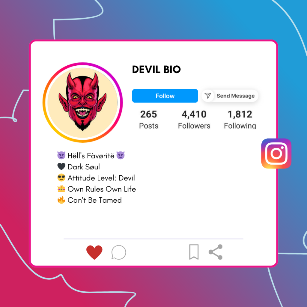 Devil-Instagram-Bio
