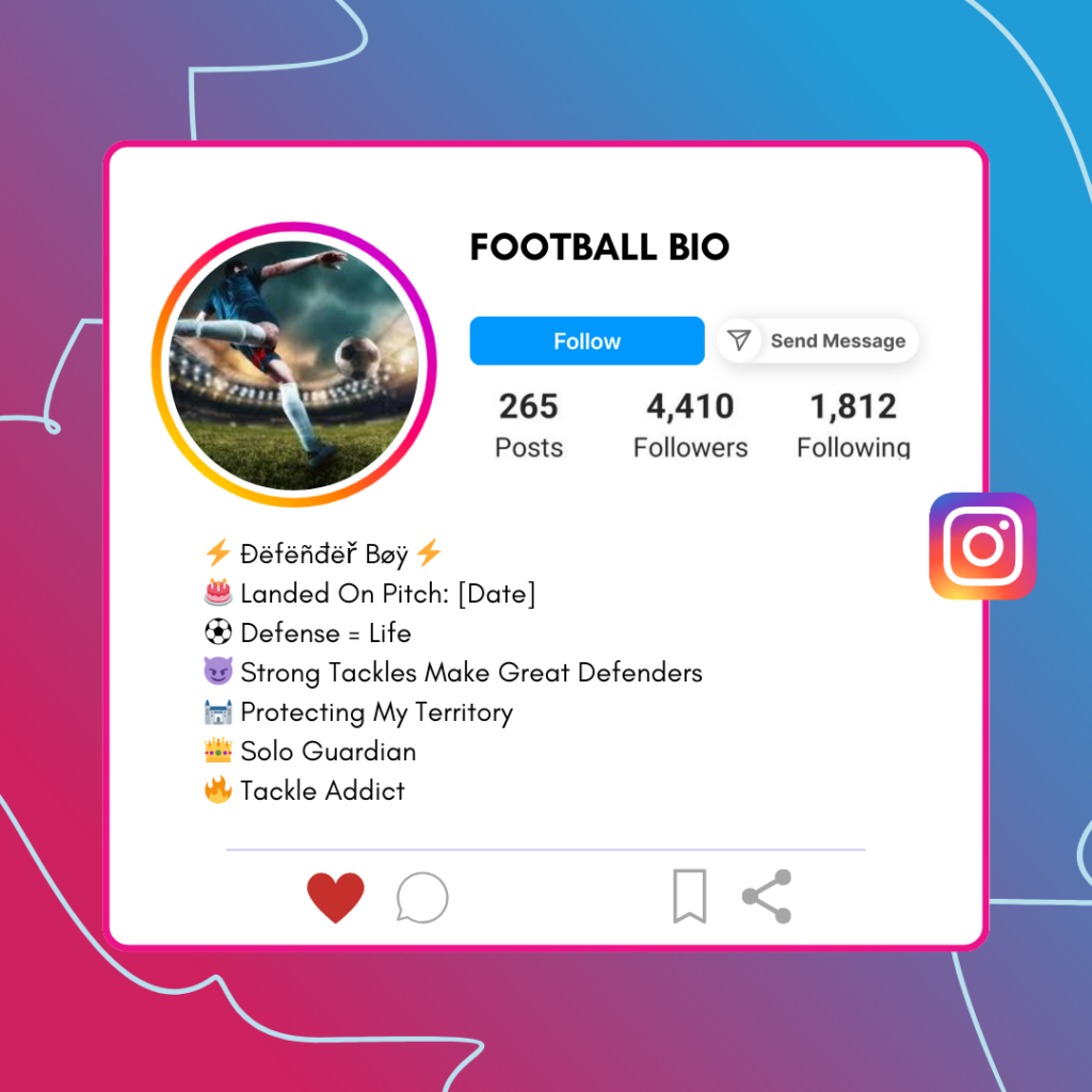 Football-Instagram-Bio