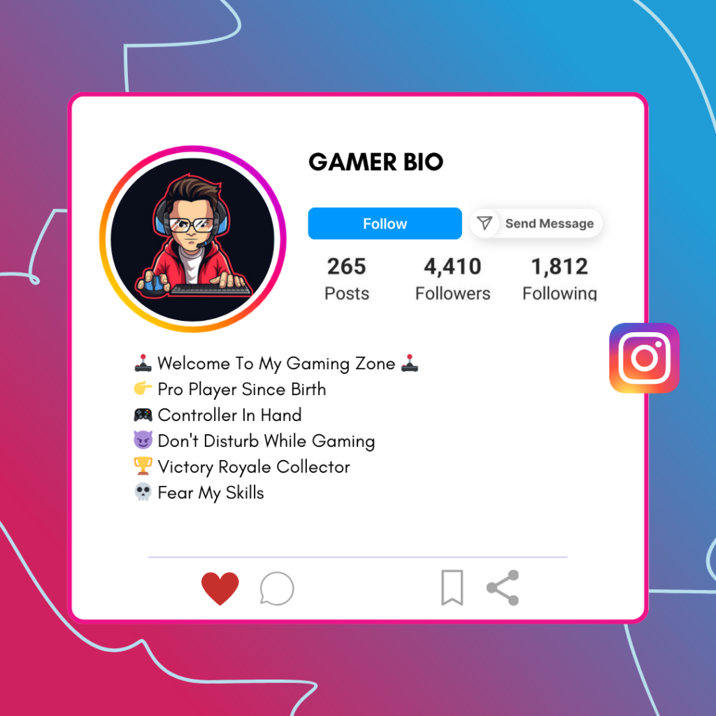 Gamer-Instagram-Bio