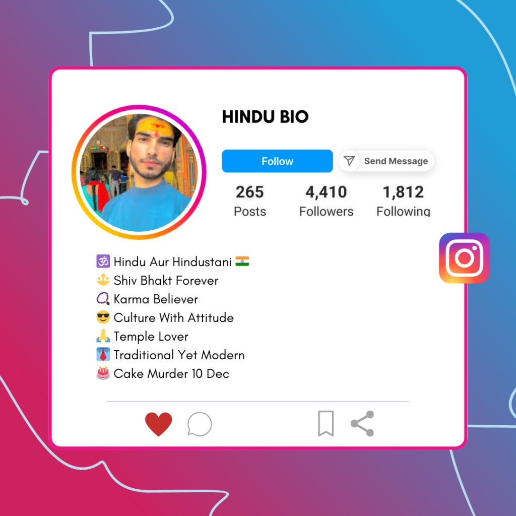 Hindu-Instagram-Bio