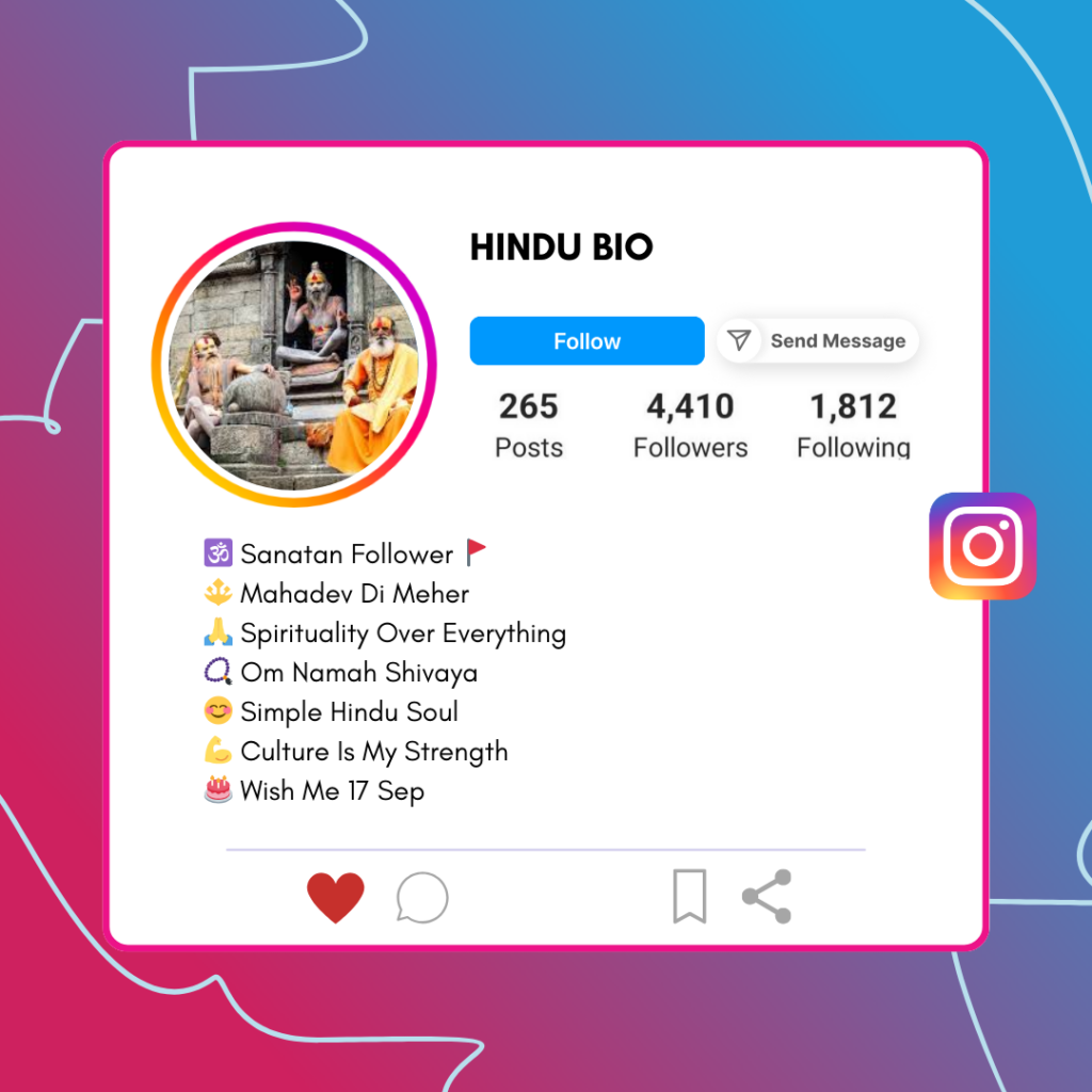 Hindu-Instagram-Bio