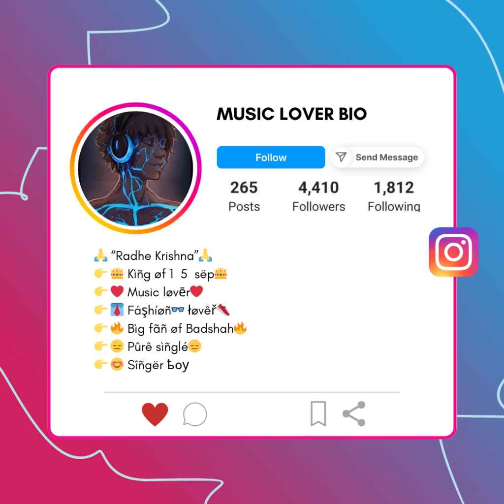 Music-Lover-Instagram-Bio