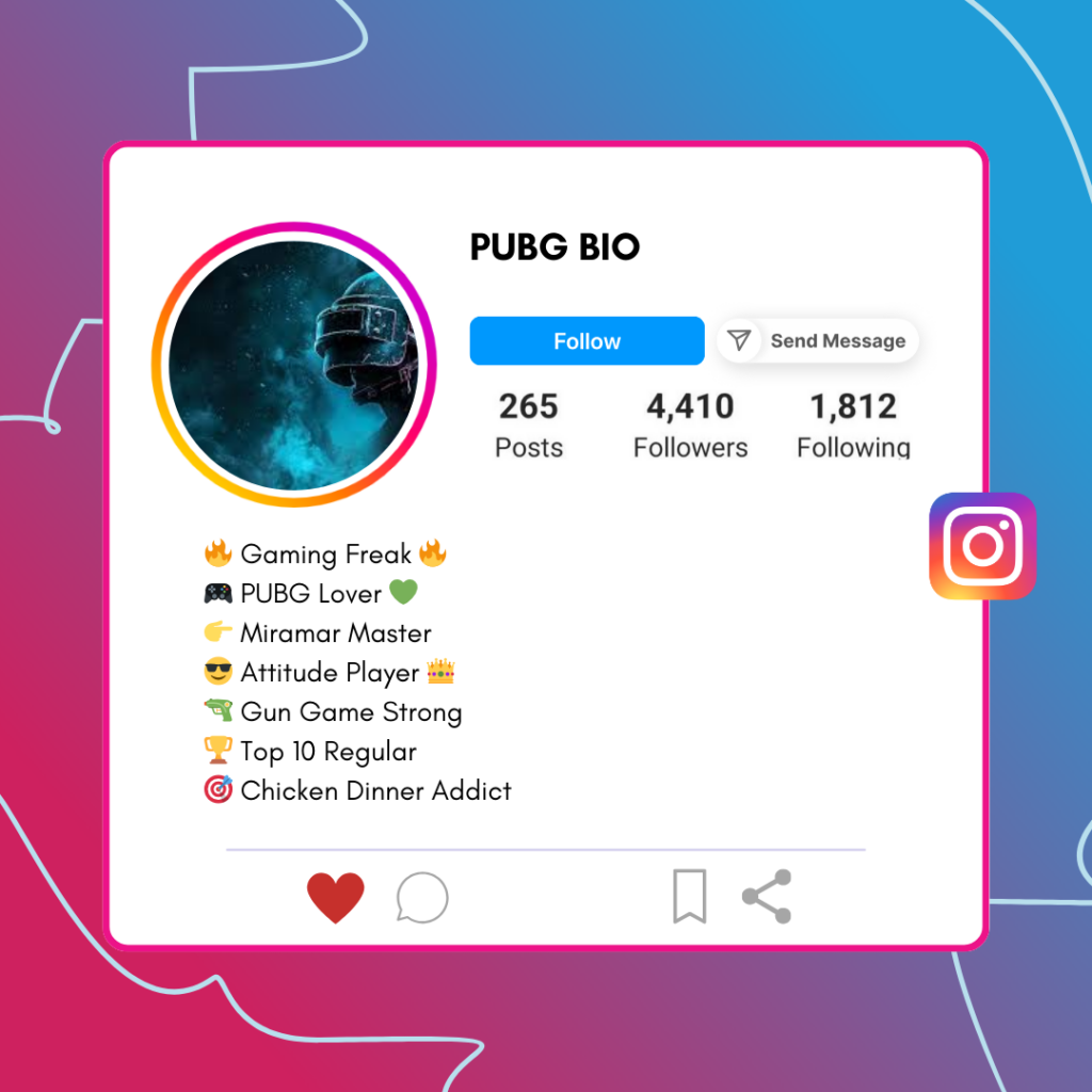 PUBG-Instagram-Bio