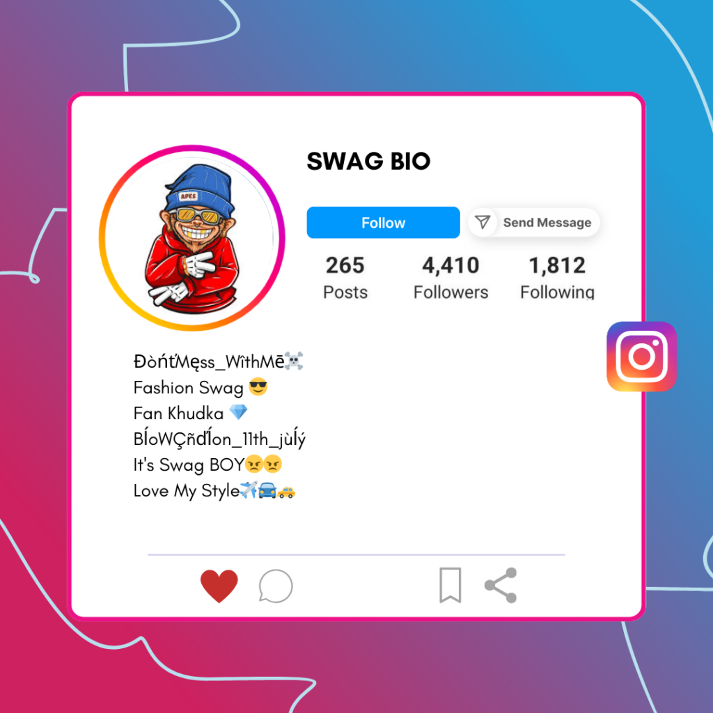 Swag-Instagram-Bio