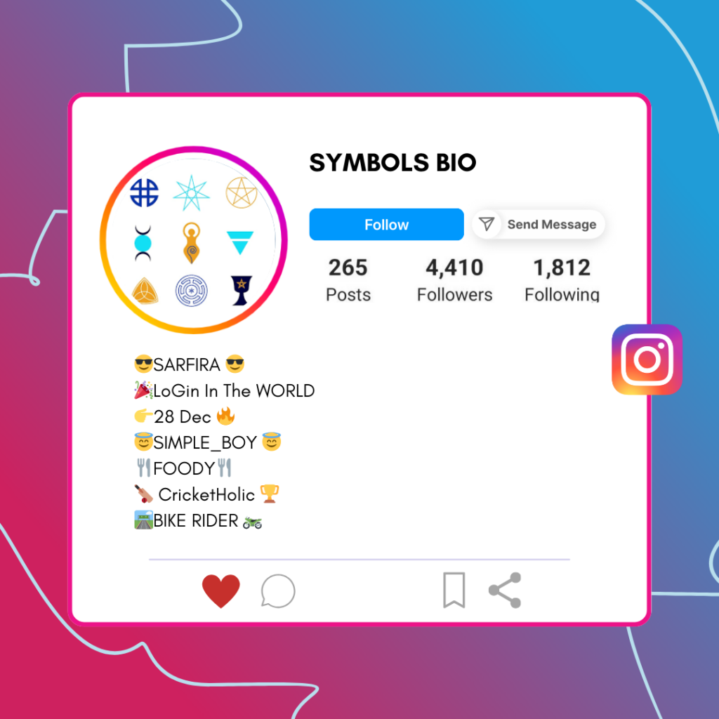 Symbols-Instagram-Bio