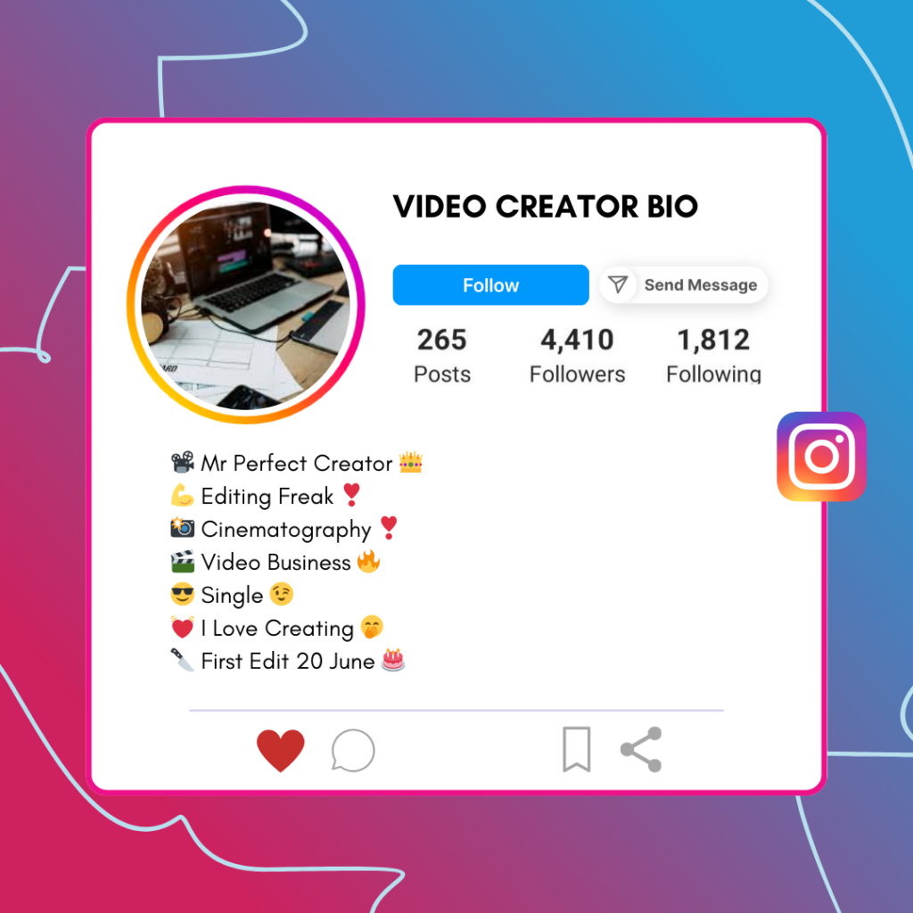 Video-Creator-Instagram-Bio